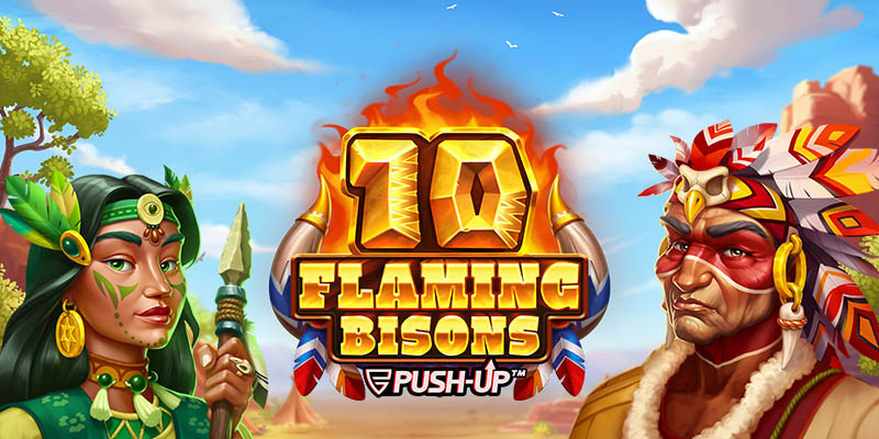 10 flaming bisons