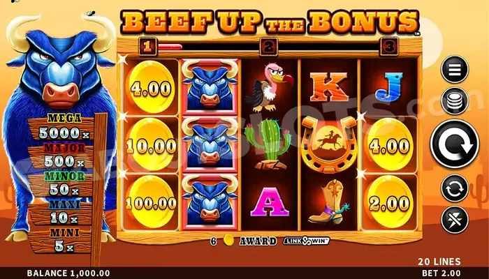 Beef Up The Bonus game 700x400