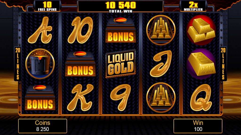 liquid gold slot screenshot